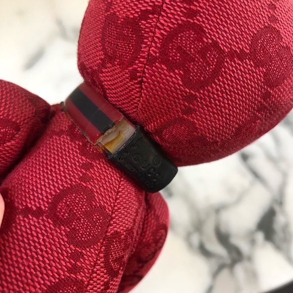 Authentic GUCCI Baby Teddy Bear Limited Edition Collectors Item Monogram Canvas - Picture 8 of 10